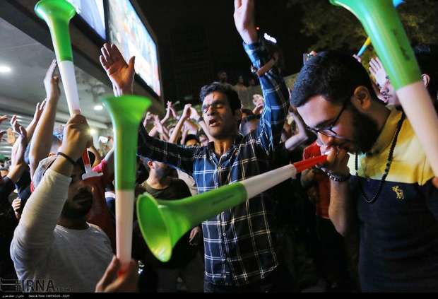 هواداران فوتبال در چهارمحال و بختیاری برای تیم ملی ایران خوشحالی کردند