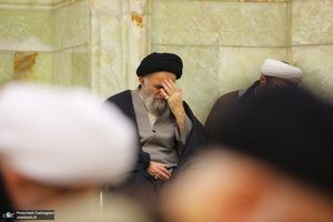 مراسم سومین سالگرد ارتحال آیت الله العظمی علوی گرگانی (ره) در مسجد اعظم قم‎