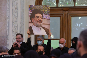 مراسم خاکسپاری حجت الاسلام و المسلمین محتشمی پور(ره) در حرم شاه عبدالعظیم الحسنی(ع)