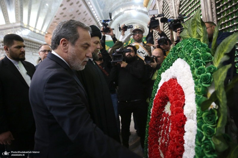 مراسم تجدیدمیثاق وزیر و معاونان وزارت امور خارجه با آرمان‌های امام خمینی