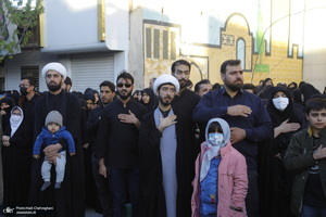 دسته عزاداری شهادت حضرت علی (ع) با حضور آیت‌الله العظمی وحید خراسانی