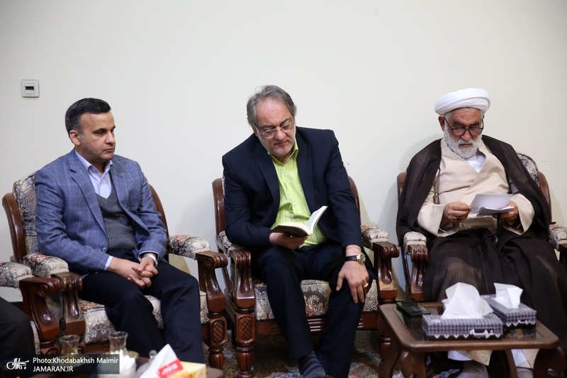 دیدار جمعی از اعضای هیات علمی دانشگاه مازندران‎ با سید حسن خمینی