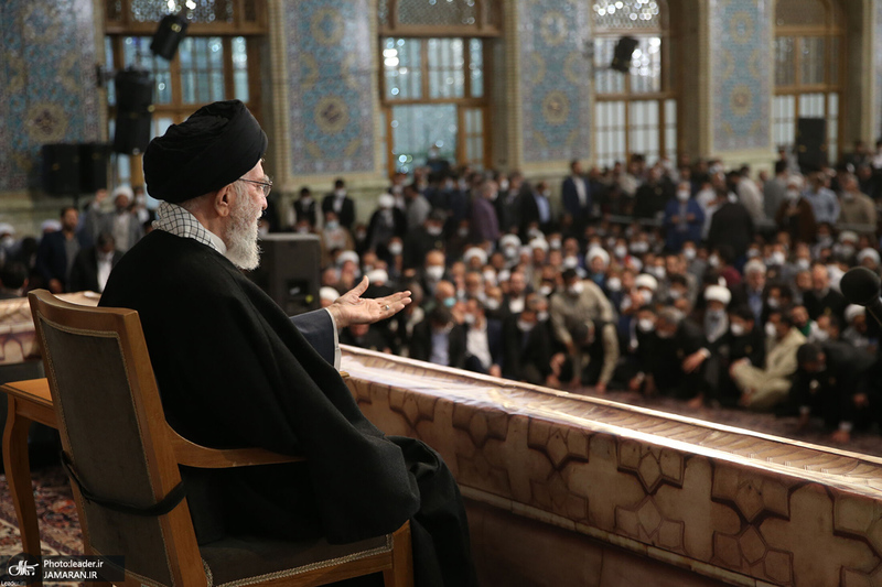 سخنرانی رهبر معظم انقلاب در اجتماع زائران و مجاوران حرم مطهر رضوی