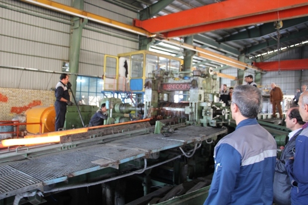 واحد نورد شهرک صنعتی فولاد ملایر تولید آزمایشی خود را آغاز کرد