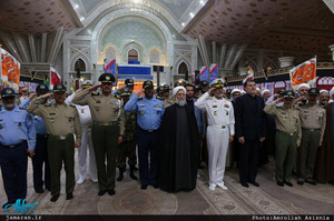 تجدید میثاق مسئولان سازمان عقیدتی سیاسی ارتش با آرمان‌های حضرت امام(س)