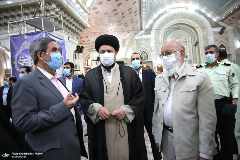 تجدید میثاق رئیس و اعضای دوره جدید شورای اسلامی شهر تهران با آرمان های امام خمینی(س)