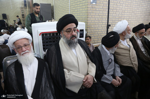 مراسم ترحیم همسر آیت الله العظمی سیستانی در قم