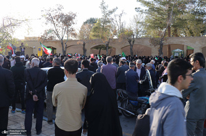 تجمع مردم خمین در حمایت از حمله موشکی و پهپادی به رژیم صهیونیستی