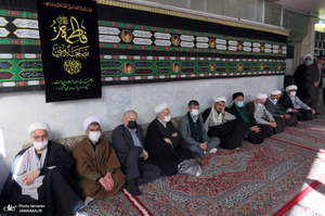 مراسم عزاداری شهادت حضرت فاطمه (س) در دفتر آیت الله العظمی صانعی (ره)