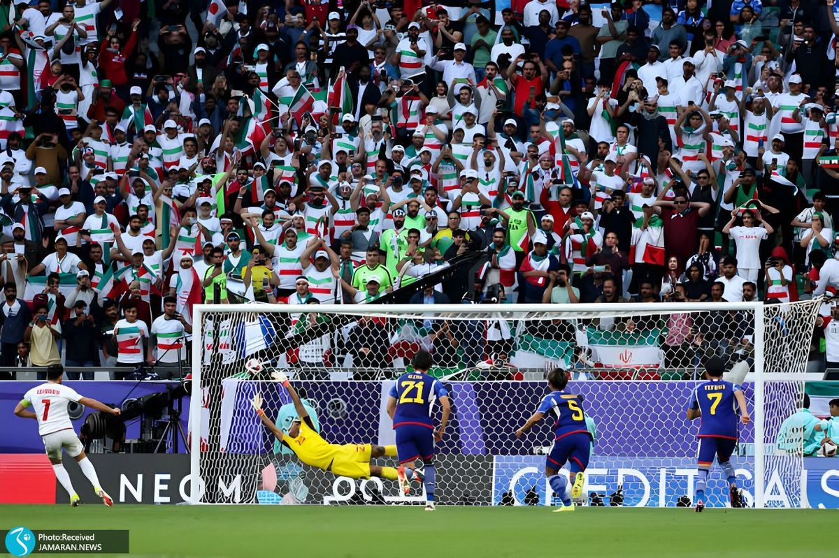 گزارش تصویری بازی ایران و ژاپن در جام ملت های آسیا 2023