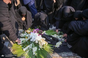 مراسم تشییع و خاکسپاری پدر دکتر جوادی یگانه