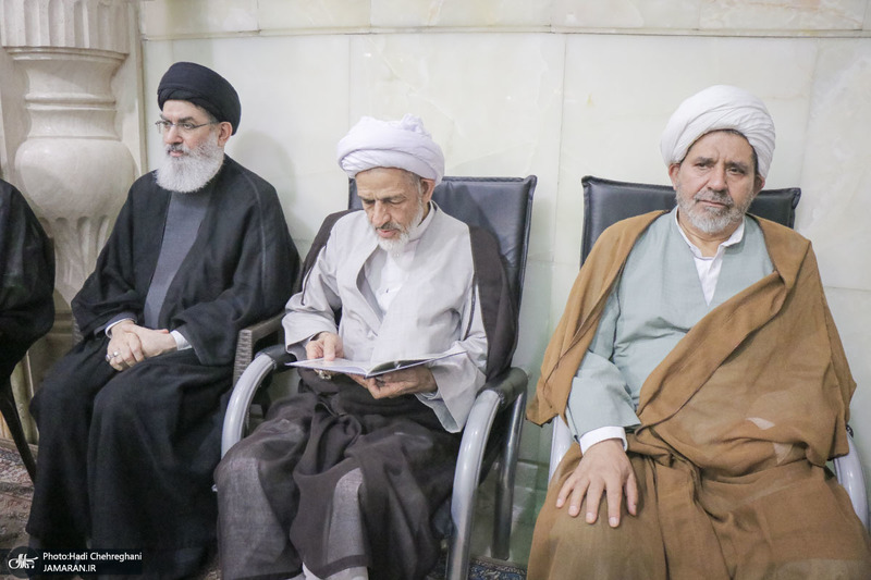 مراسم بزرگداشت آیت‌الله العظمی فیاض در حرم مطهر حضرت معصومه (س)