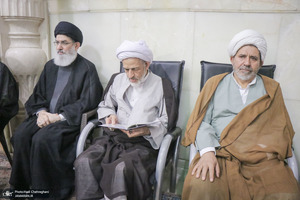 مراسم بزرگداشت آیت‌الله العظمی فیاض در حرم مطهر حضرت معصومه (س)