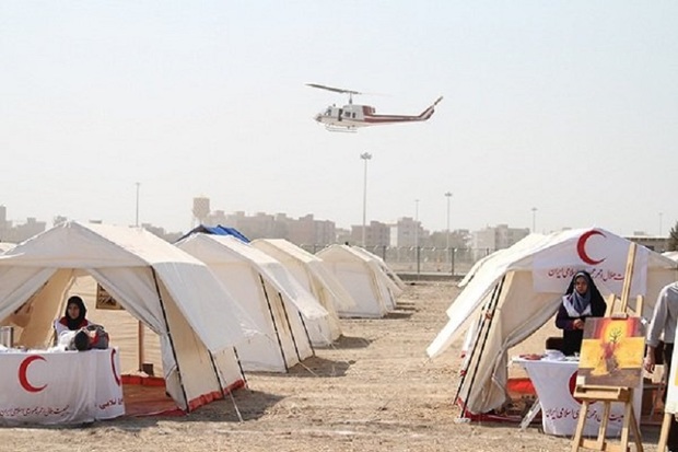 400 تخته چادر از اردبیل به زلزله زدگان کرمانشاه ارسال شد