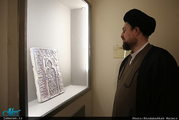 سید حسن خمینی از موزه ملی ایران بازدید کرد/ دعوت یادگار امام از مردم برای دیدن این موزه