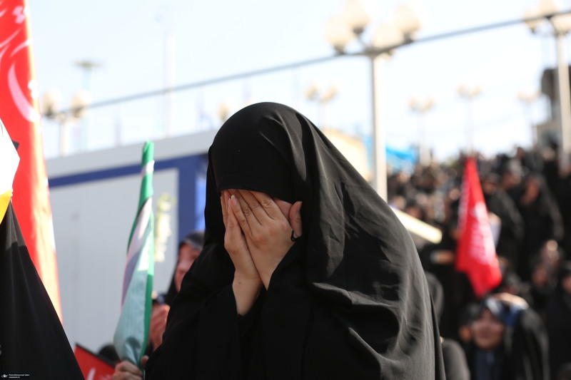 مراسم وداع رهبر شهید در مصلی امام خمینی