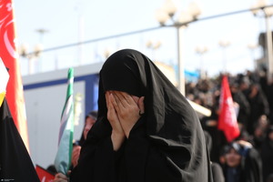 مراسم وداع رهبر شهید در مصلی امام خمینی