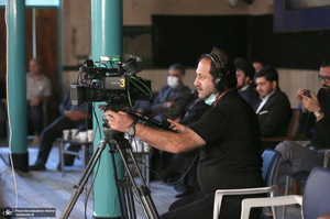 پشت صحنه برنامه تلویزیونی «صف اول» با حضور سید حسن خمینی