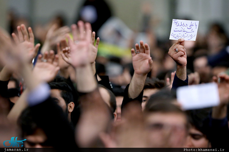 دیدار دانش‌آموزان و دانشجویان با رهبر معظم انقلاب 