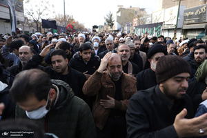 دسته عزاداری روز شهادت حضرت زهرا (س) با حضور آیت الله العظمی وحید خراسانی