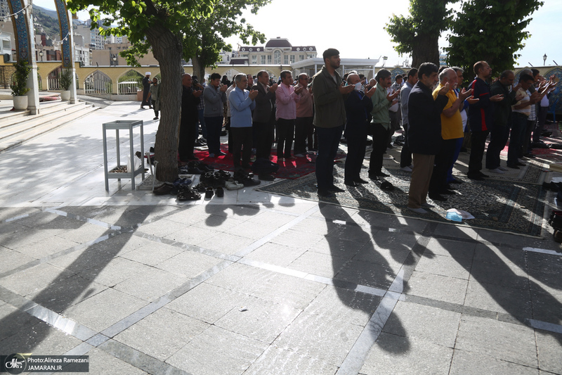 اقامه نماز عید سعید فطر در امام زاده قاسم (ع)