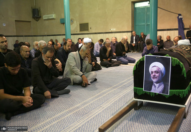 مراسم تشییع و اقامه نماز بر پیکر مرحوم محمدعلی جماعتی (ره) در حسینیه جماران