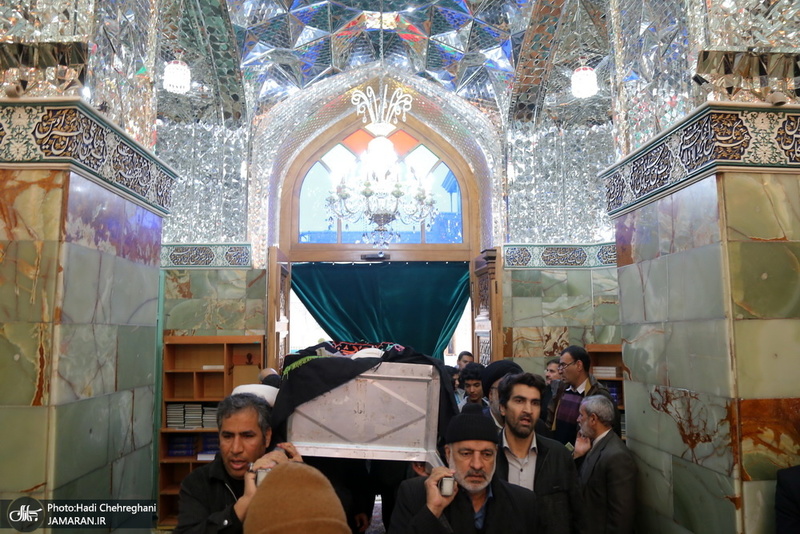 مراسم تشییع و خاکسپاری حجت الاسلام والمسلمین حاج شیخ عباس صالحی منش(ره)