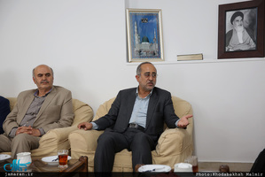 دیدار جمعی از اعضای شورای شهر مشهد با سید حسن خمینی 