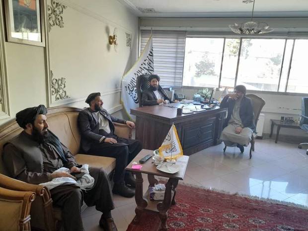 حضور نمایندگان طالبان در سفارت افغانستان در تهران + عکس