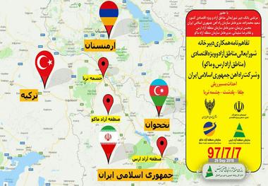 تفاهم نامه مشارکت مناطق آزاد ارس و ماکو در اتصال راه آهن ایران به ترکیه امضا شد