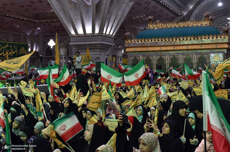 اجتماع باشکوه نوجوانان آرمانی لشکر قدس در حرم مطهر امام خمینی (س)-2