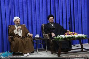 دیدار جمعی از میهمانان کنفرانس وحدت اسلامی با سید حسن خمینی