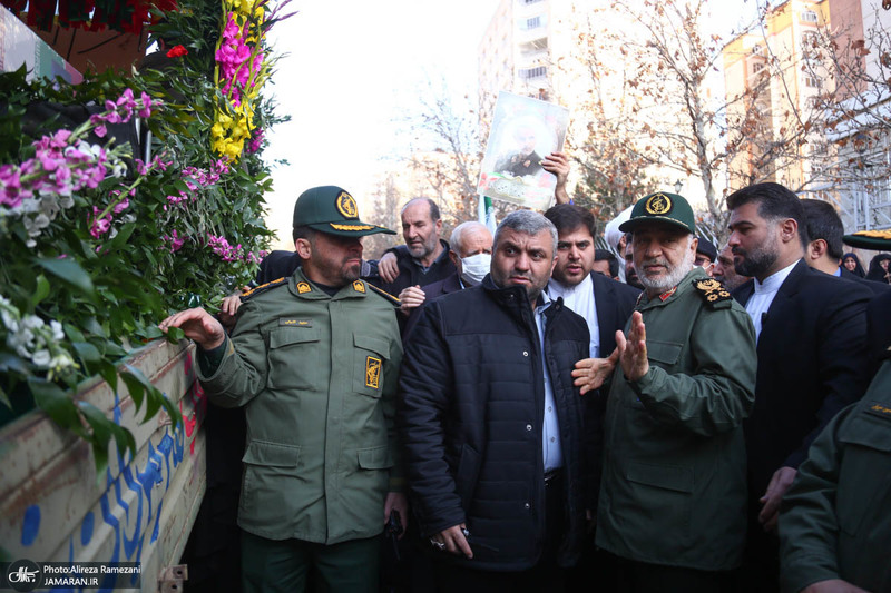 تشییع پیکر شهدای مدافع حرم در شهرک شهید محلاتی