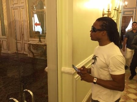 ادگار داویدز در کاخ سعد آباد +تصویر