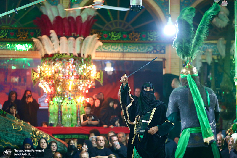 مراسم روز تاسوعاى حسينی در تکیه بزرگ تجریش