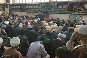 مراسم عزاداری شهادت حضرت زهرا (س) در دفتر آیت الله العظمی صانعی (ره)