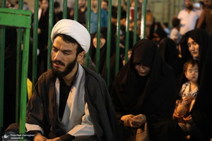 مراسم عزاداری شهادت امام جعفر صادق (ع) در مسجد اعظم قم
