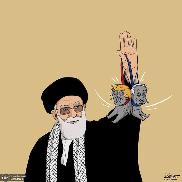 واکنش هنرمند یمنی به حضور رهبر انقلاب در حسینیه امام خمینی + عکس