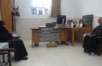 دیدار اعضای شورای سیاستگذاری همایش وکلای شرعی امام خمینی با مجتهده صفاتی