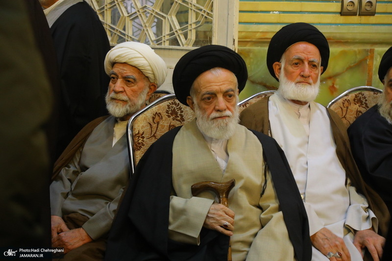 مراسم چهلمین روز درگذشت مرحوم آیت الله سید هادی سیستانی در قم‎