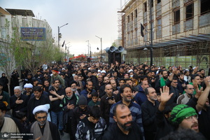 دسته عزاداری شهادت حضرت علی (ع) با حضور آیت‌الله العظمی وحید خراسانی