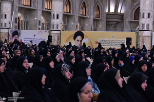 آئین هم عهدی بانوان مراکز تعالی طرح شهید آرمان علی وردی در حرم امام خمینی