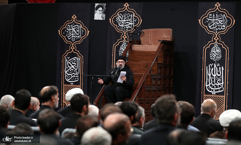 مراسم عزاداری شب تاسوعای حسینی در حسینیه امام خمینی