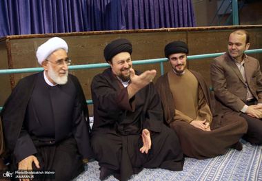 دیدار جمعی از اعضای حزب جمهوریت ایران اسلامی با سید حسن خمینی‎