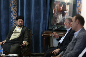 دیدار استاندار تهران و مدیران استان با سید حسن خمینی