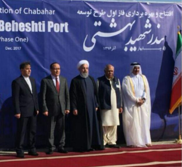 رئیس جمهوری فاز نخست بندر شهید بهشتی چابهار را افتتاح کرد