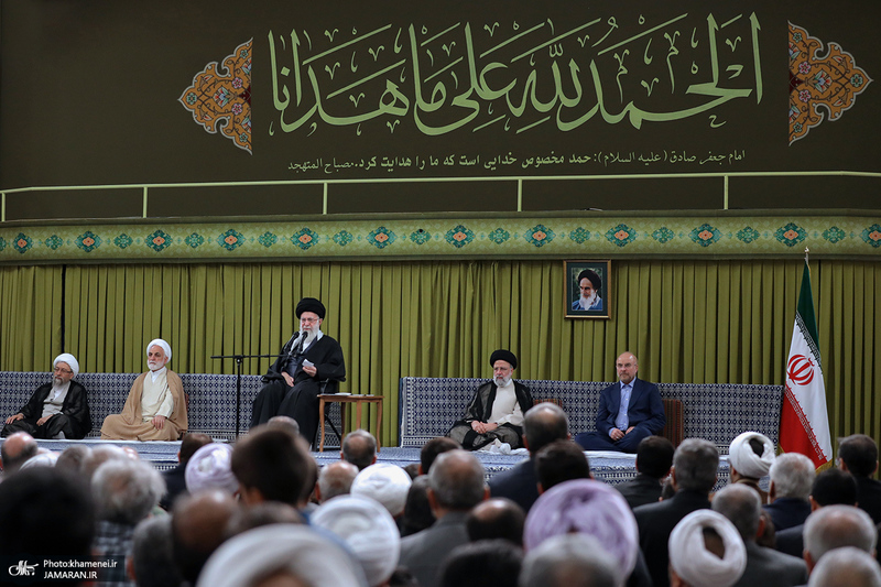 دیدار مسئولان نظام و سفرای کشورهای اسلامی با رهبر معظم انقلاب