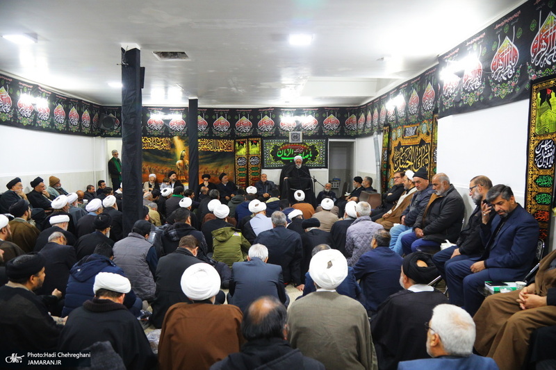 دومین شب عزاداری حضرت فاطمه (س) در بیت آیت الله دوستی زنجانی‎