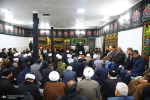 دومین شب عزاداری حضرت فاطمه (س) در بیت آیت الله دوستی زنجانی‎