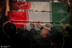 مراسم تشییع پیکرهای مطهر 100 شهید گمنام در تهران-4